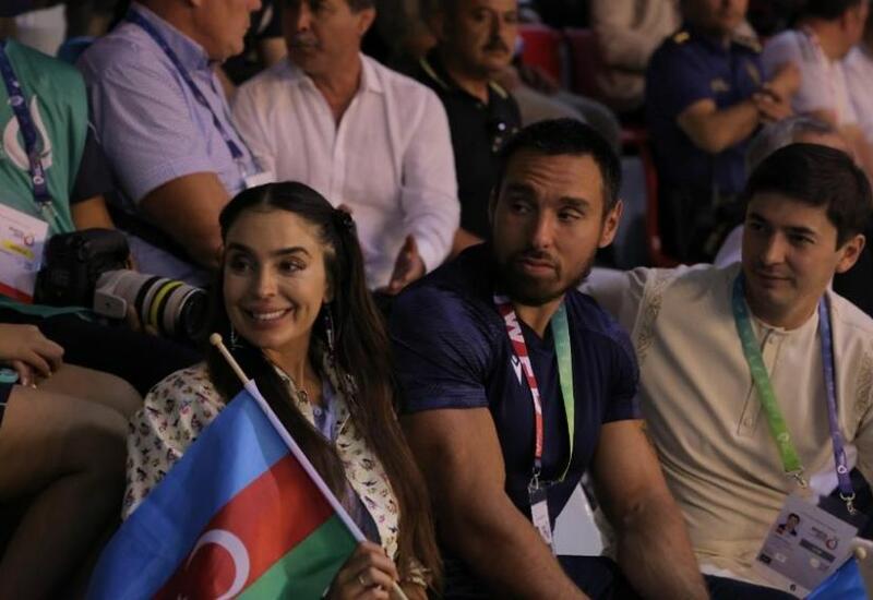 Вице-президент Фонда Гейдара Алиева Лейла Алиева наблюдала за выступлениями азербайджанских борцов на Исламиаде в Конье