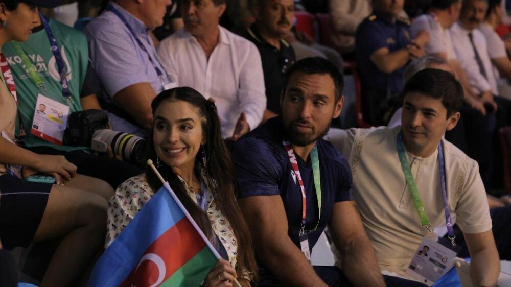 Вице-президент Фонда Гейдара Алиева Лейла Алиева наблюдала за выступлениями азербайджанских борцов на Исламиаде в Конье