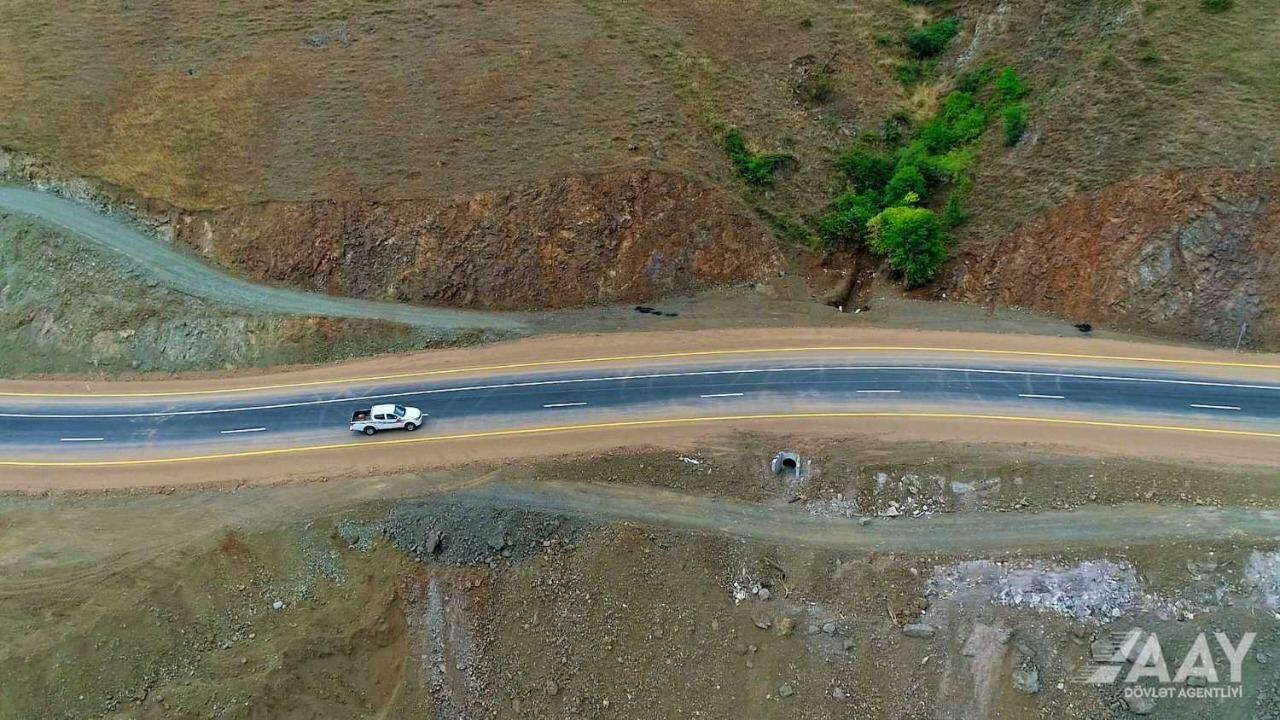 Завершено строительство новой автодороги в обход города Лачин