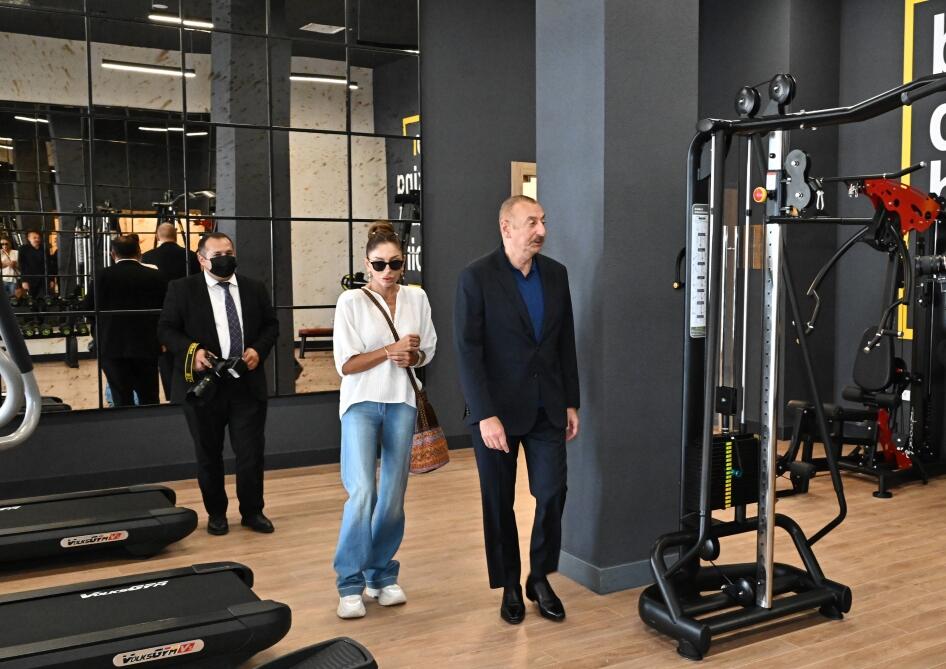 Президент Ильхам Алиев и Первая леди Мехрибан Алиева приняли участие в открытии отеля Basqal Resort & Spa в Исмаиллы