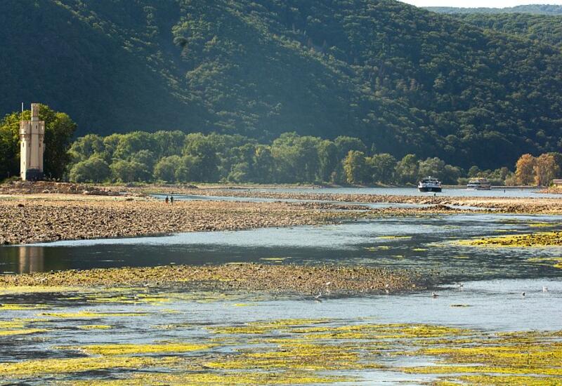 Снижение уровня воды в Рейне стало угрозой для судоходства