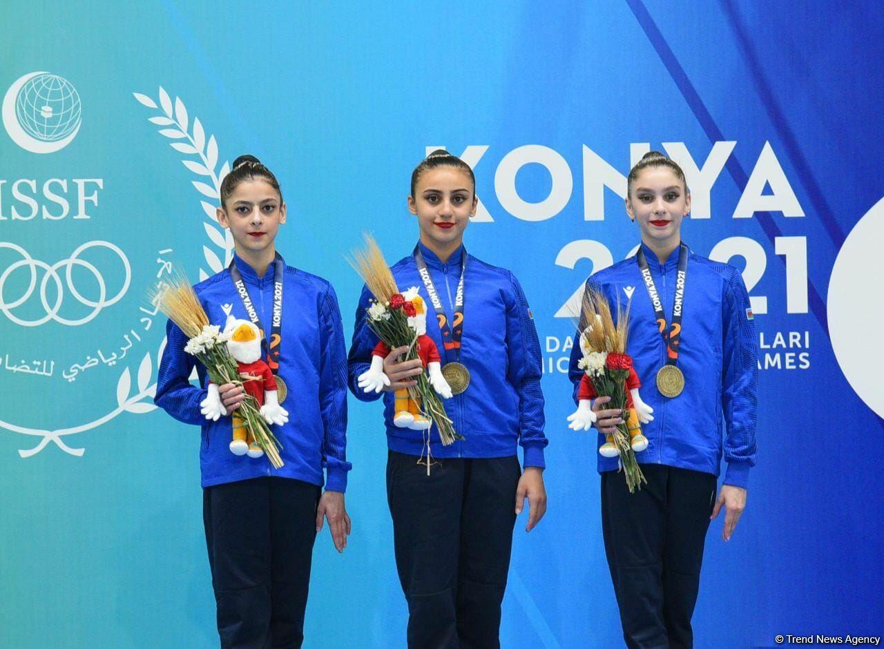 Групповая команда Азербайджана по художественной гимнастике завоевала "золото" Исламиады