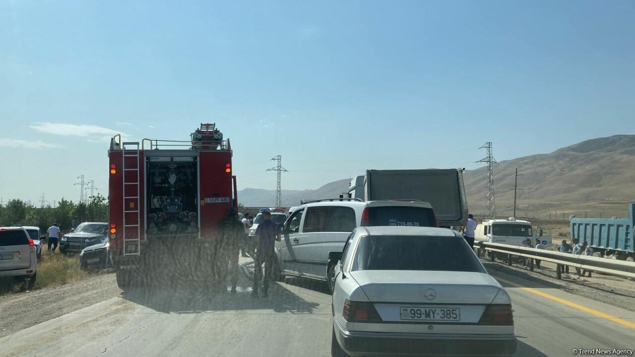 Авария на трассе Баку-Губа