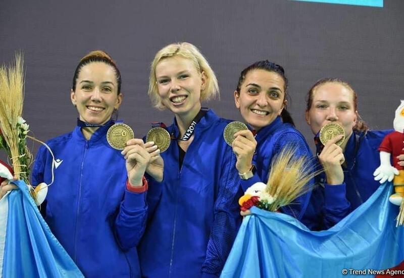 Азербайджанские фехтовальщицы выиграли золотую медаль Исламиады