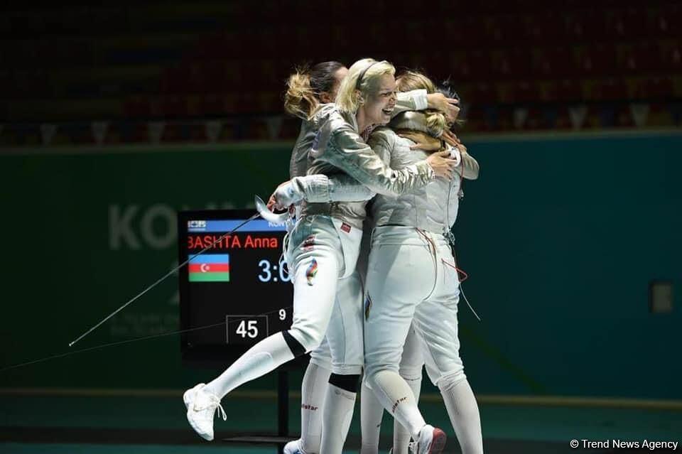 Азербайджанские фехтовальщицы выиграли золотую медаль Исламиады