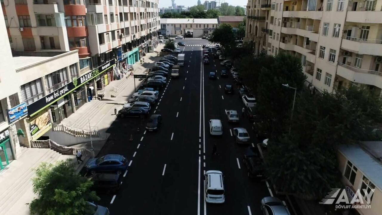 Bakıda daha bir küçənin təmiri yekunlaşdı