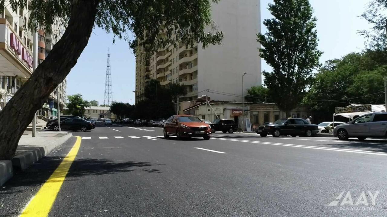 Bakıda daha bir küçənin təmiri yekunlaşdı