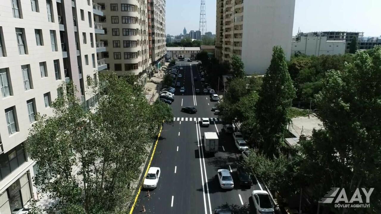 Bakıda daha bir küçənin təmiri yekunlaşdı