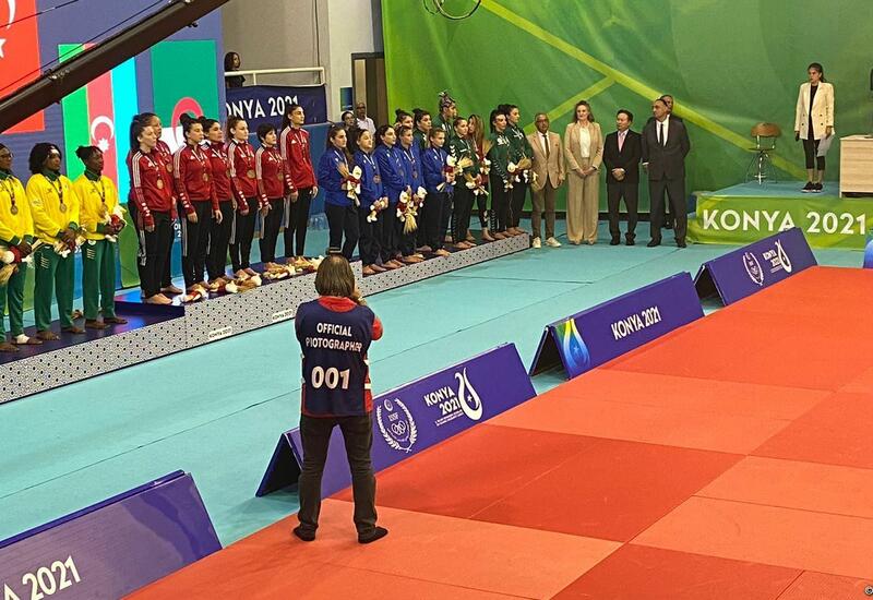 Qadın cüdoçulardan ibarət Azərbaycan yığması İslamiadada bürünc medal qazanıb