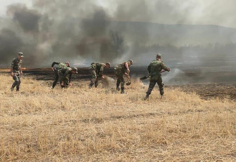 Siyəzəndə yanğın lokallaşdırılıb