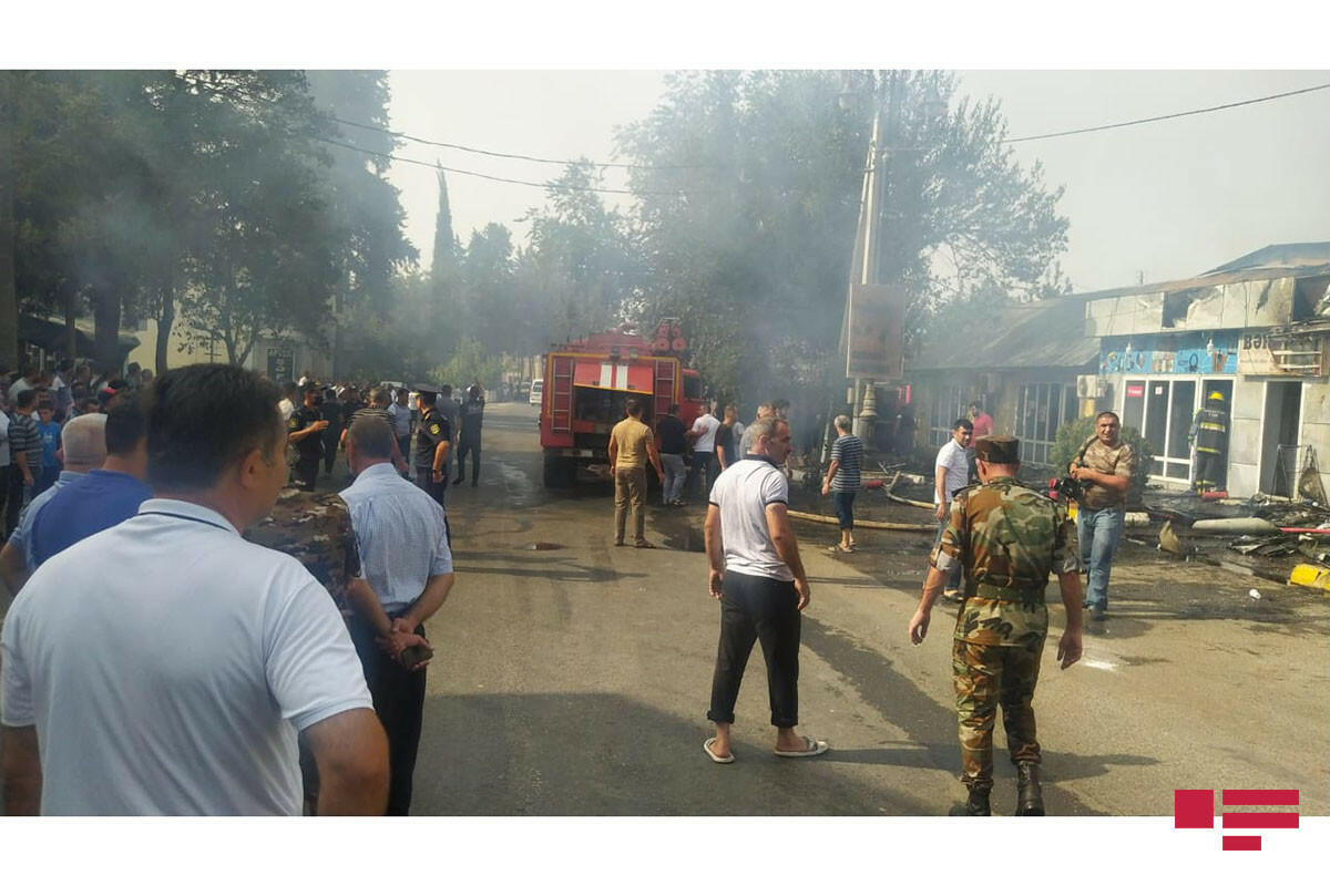 Пожар на рынке в Джалилабаде