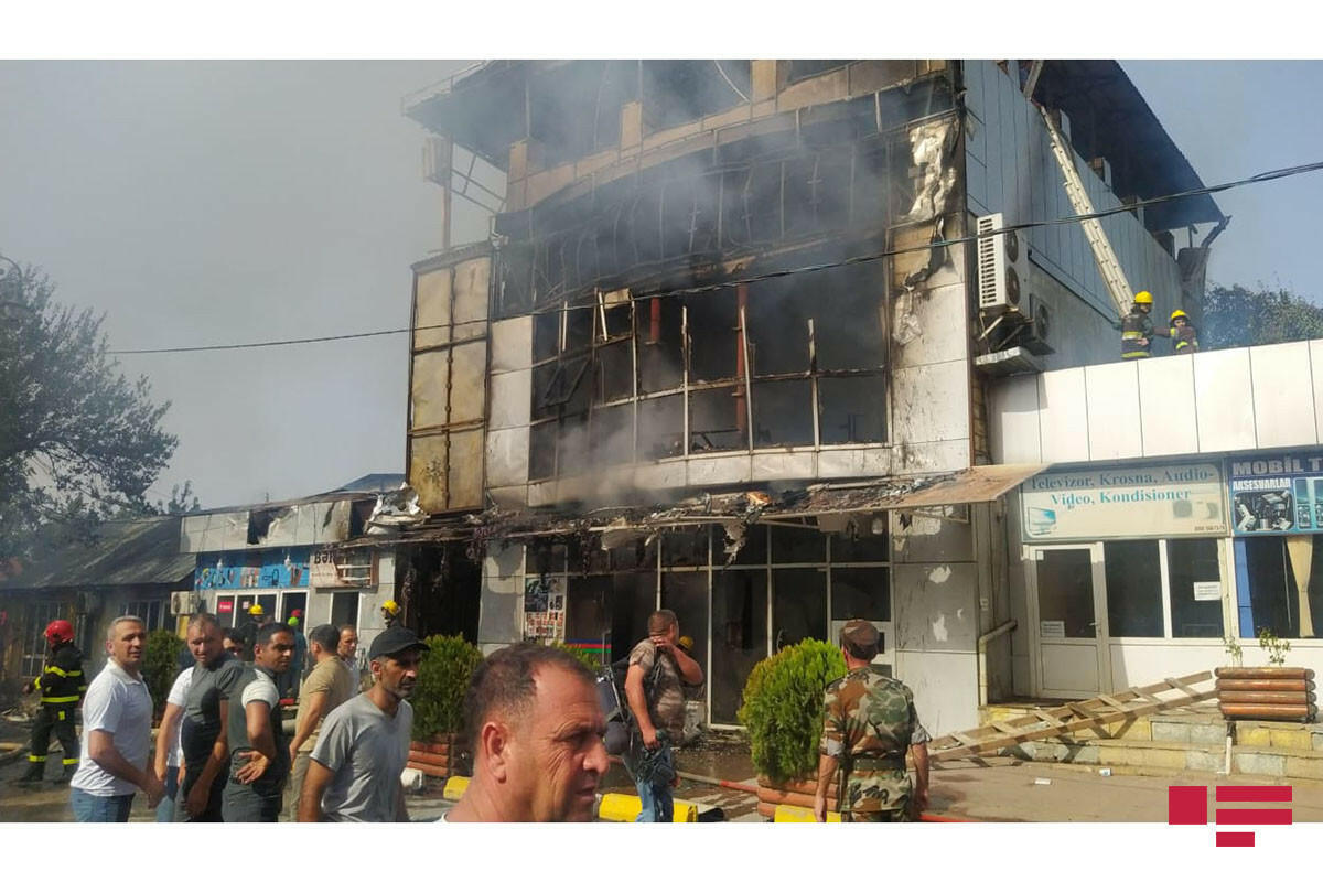 Пожар на рынке в Джалилабаде