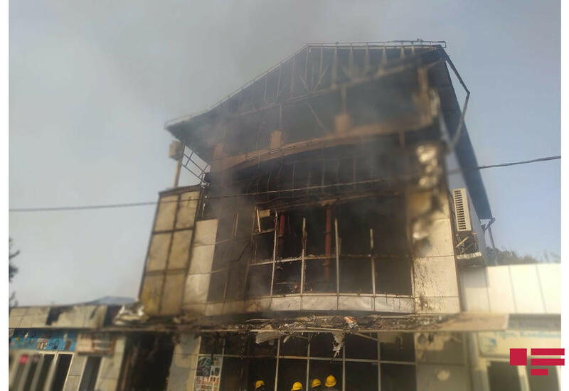 Пожар на рынке в Джалилабаде