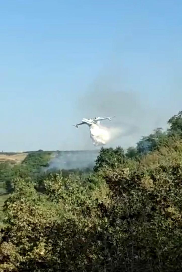 Пожары в Сиязанском и Шабранском районах полностью потушены