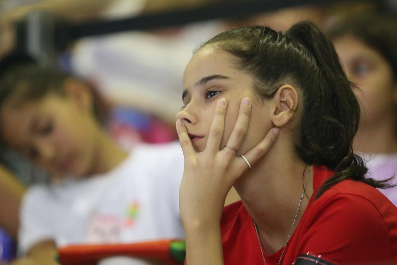 Перед чемпионатом мира в Болгарии азербайджанские гимнастки выступили в Сумгайыте