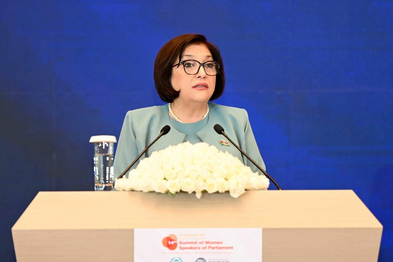 Milli Məclisin sədri Parlament Sədrlərinin 14-cü Sammitində çıxış edib