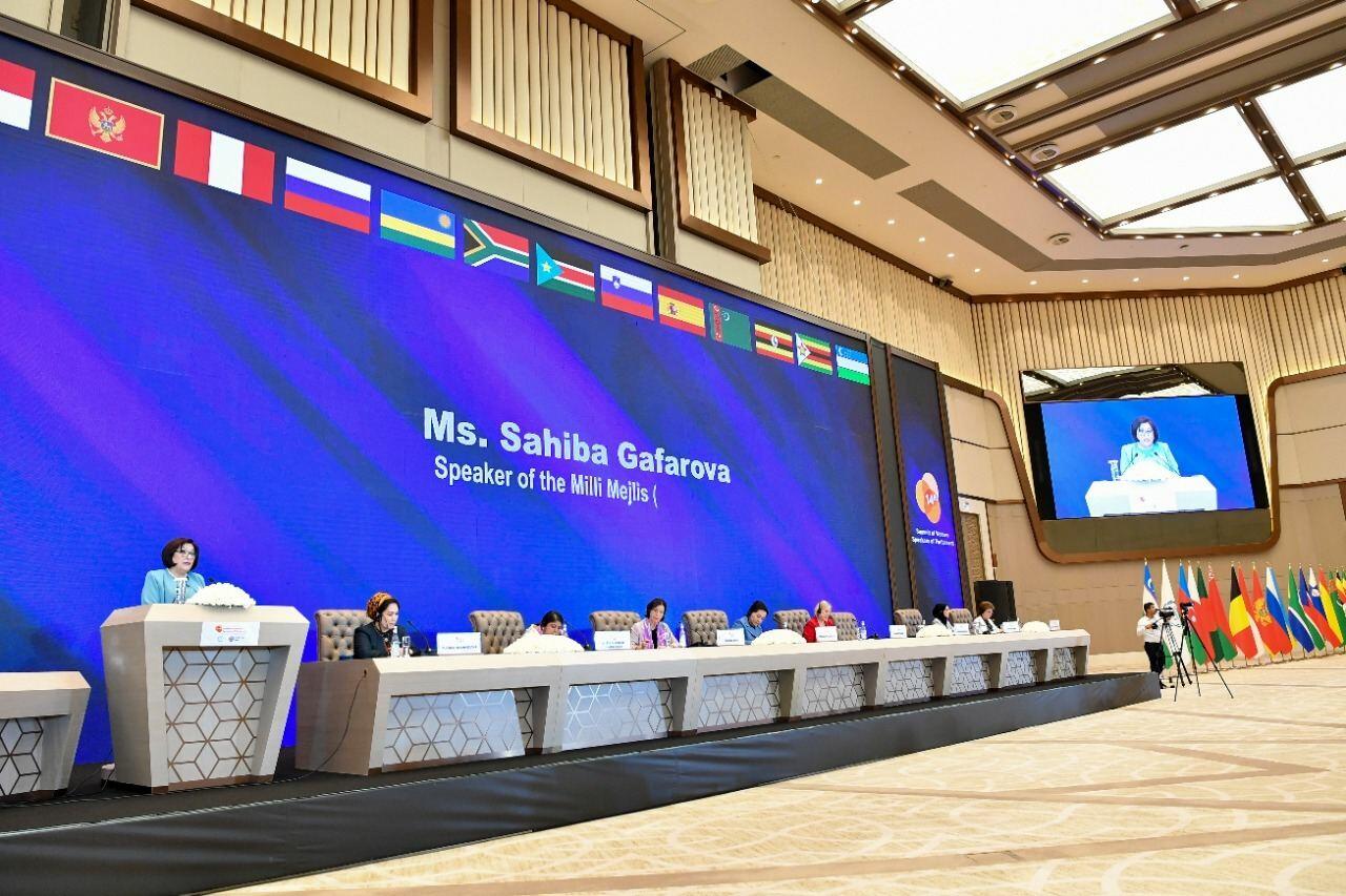 Milli Məclisin sədri Parlament Sədrlərinin 14-cü Sammitində çıxış edib
