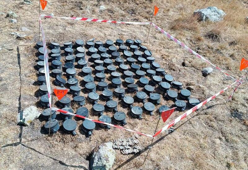Убегая из Лачина армяне оставили после себя мины