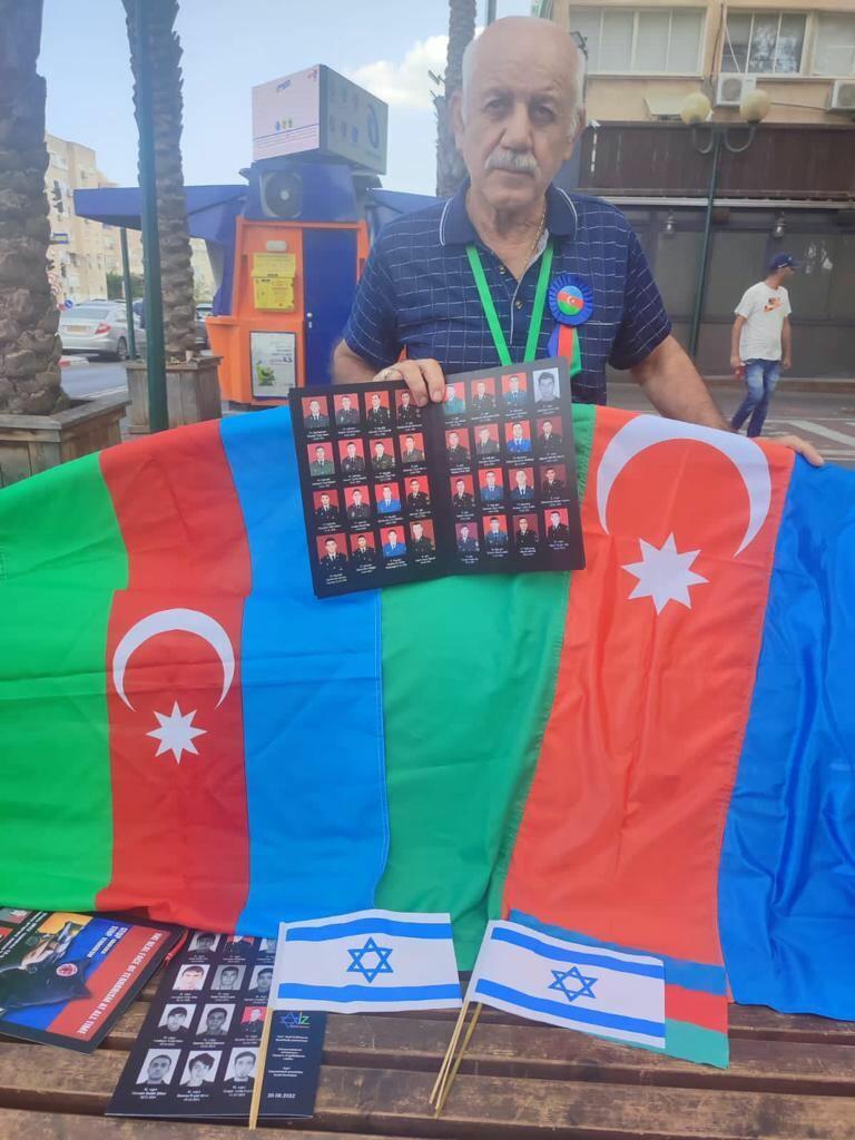 İsraildə Ermənistanın təxribatları ilə əlaqədar etiraz aksiyası keçirilib