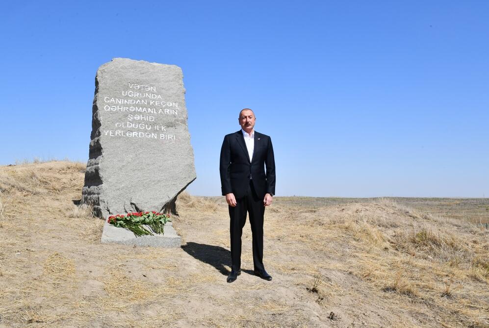 Президент Ильхам Алиев и Первая леди Мехрибан Алиева совершили поездку в Физулинский район