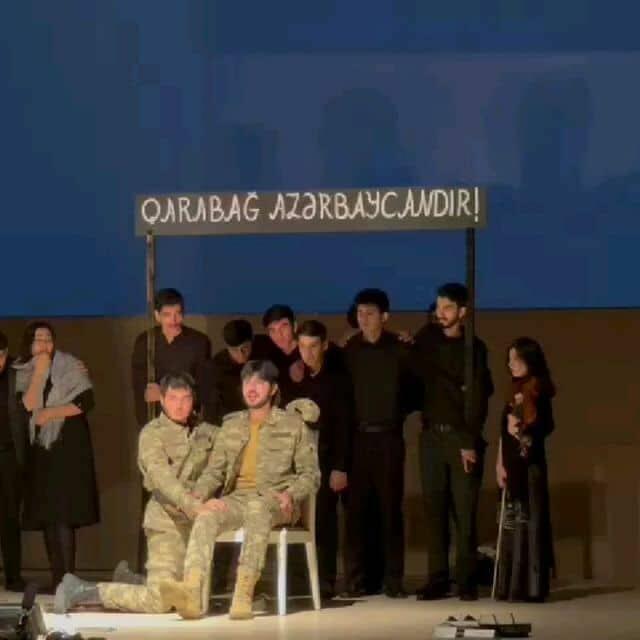 В Баку представлен спектакль "Добрая весть" о героях Карабахской войны