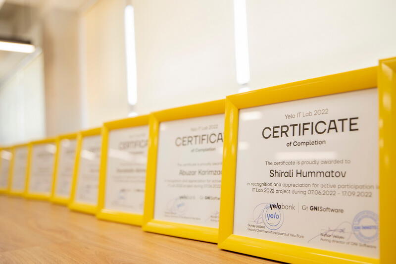 Успешно завершилась программа Yelo IT Lab