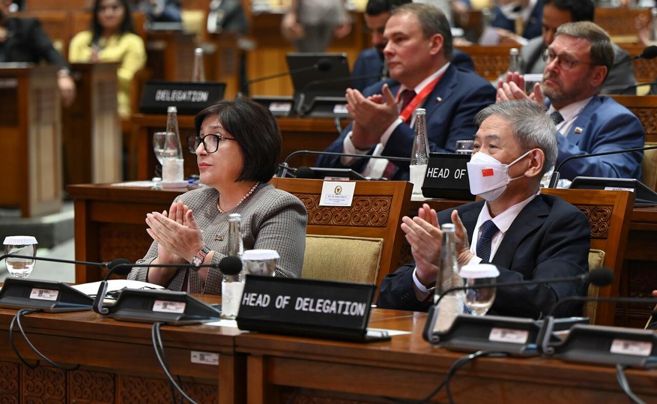 Sahibə Qafarova Cakartada “Böyük iyirmilik” ölkələrinin parlament sədrlərinin 8-ci Sammitində çıxış edib
