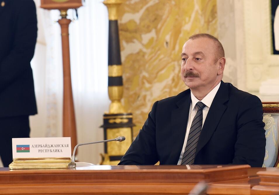 Prezident İlham Əliyev Sankt-Peterburqda MDB Dövlət Başçılarının qeyri-rəsmi görüşündə iştirak edib