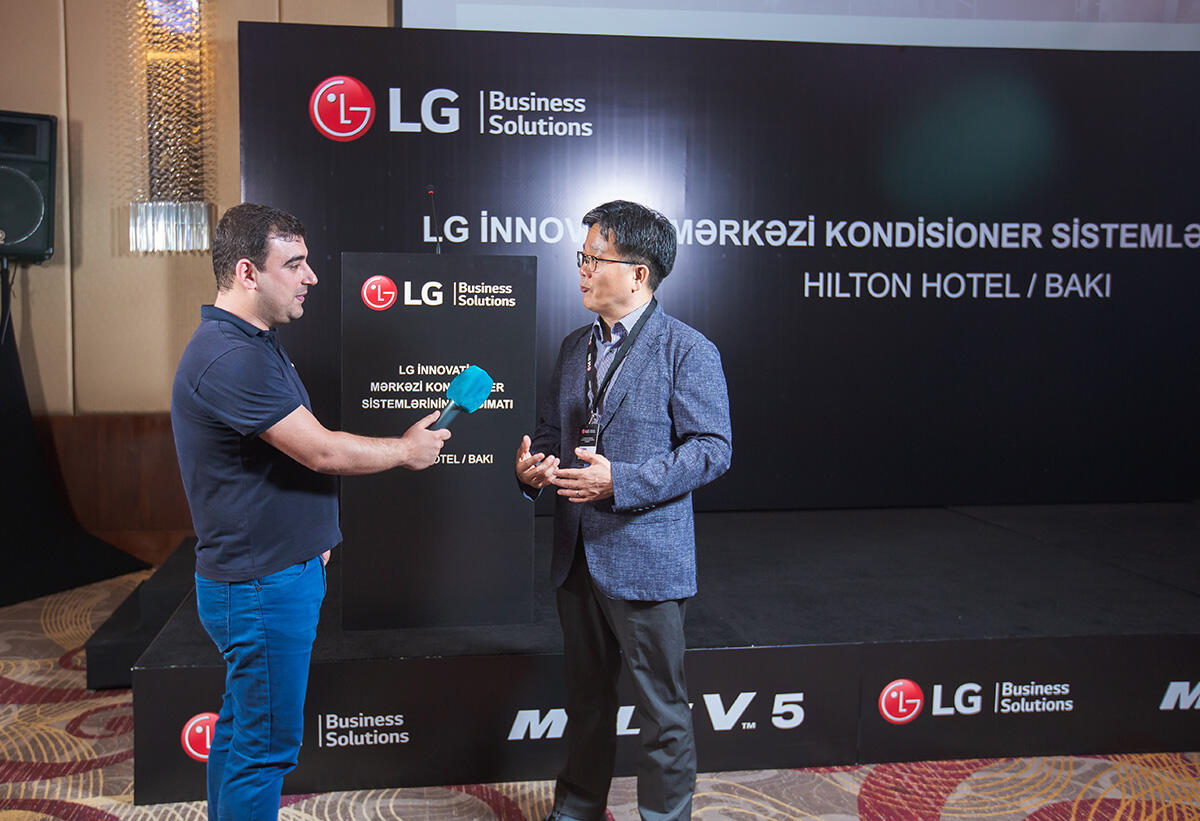LG и SmartOn представили в Баку инновационную систему воздушного охлаждения Multi V 5