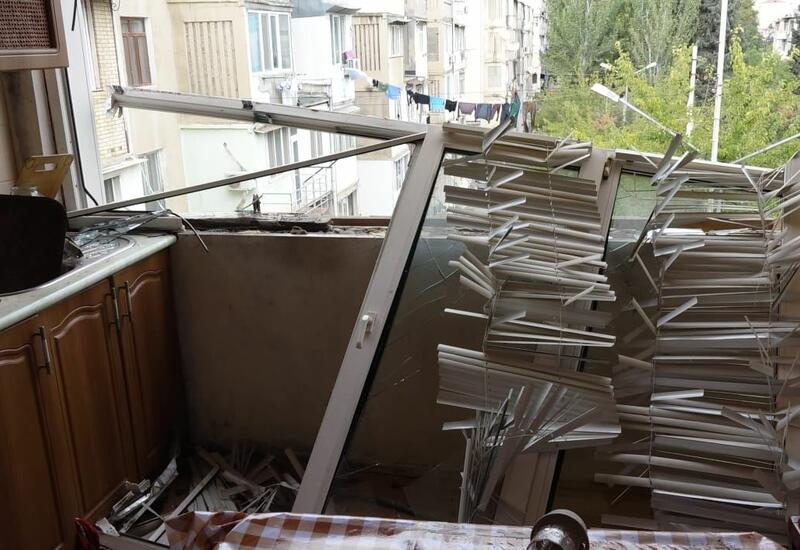 Yasamalda binada partlayış olub, bir nəfər xəsarət alıb