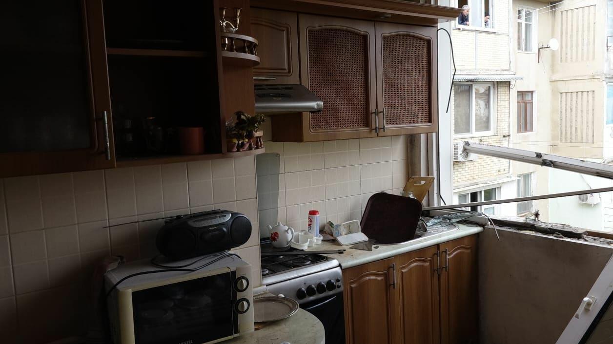 Yasamalda binada partlayış olub, bir nəfər xəsarət alıb