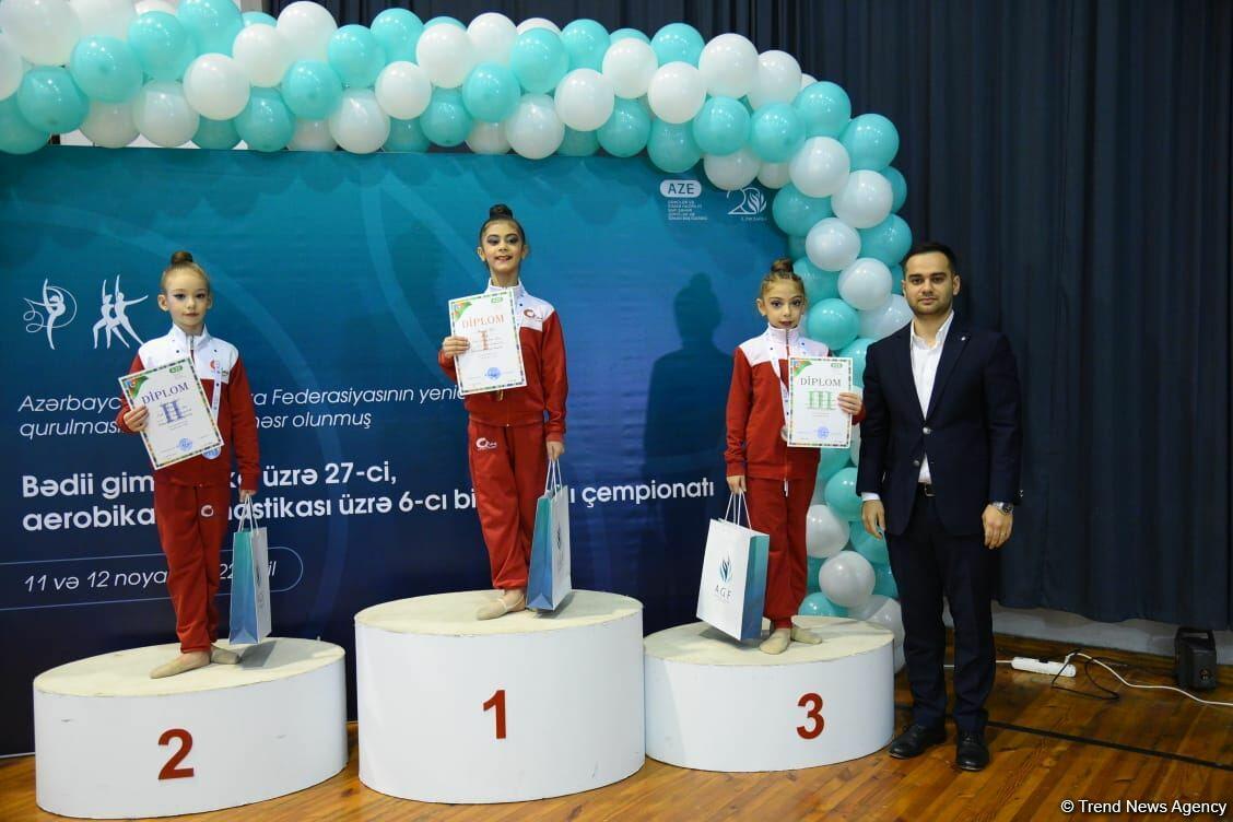 Завершились соревнования Объединенного 27-го чемпионата Баку по художественной гимнастике и 6-го чемпионата Баку по аэробной гимнастике
