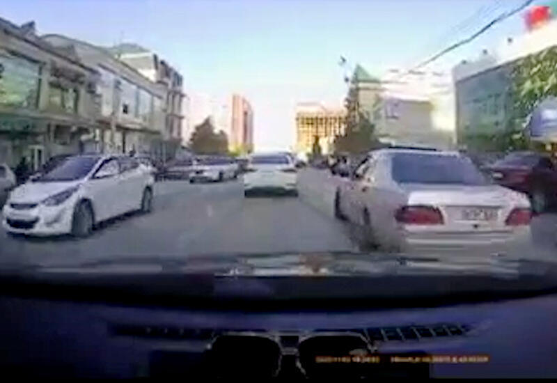 Необычное ДТП в Баку