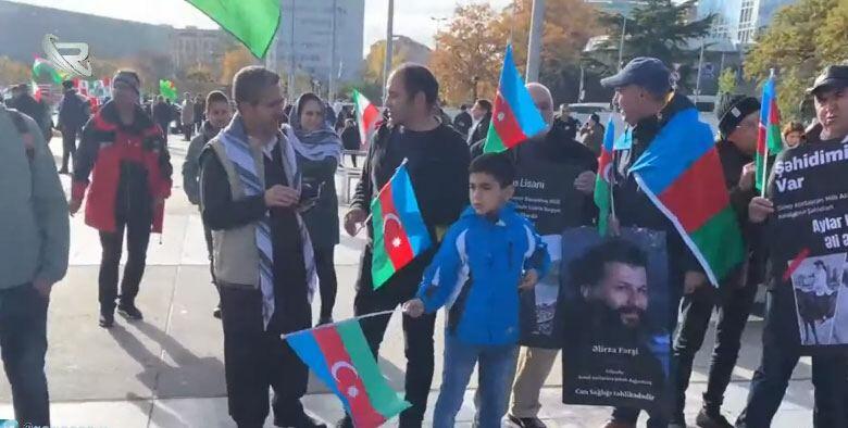 В Женеве прошла акция в поддержку азербайджанцев в Иране