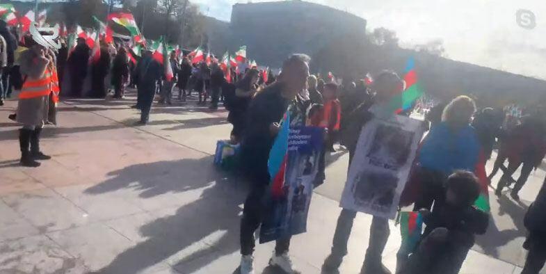 В Женеве прошла акция в поддержку азербайджанцев в Иране