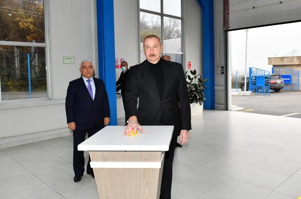 Президент Ильхам Алиев принял участие в открытии каскада малых гидроэлектростанций «Огуз»