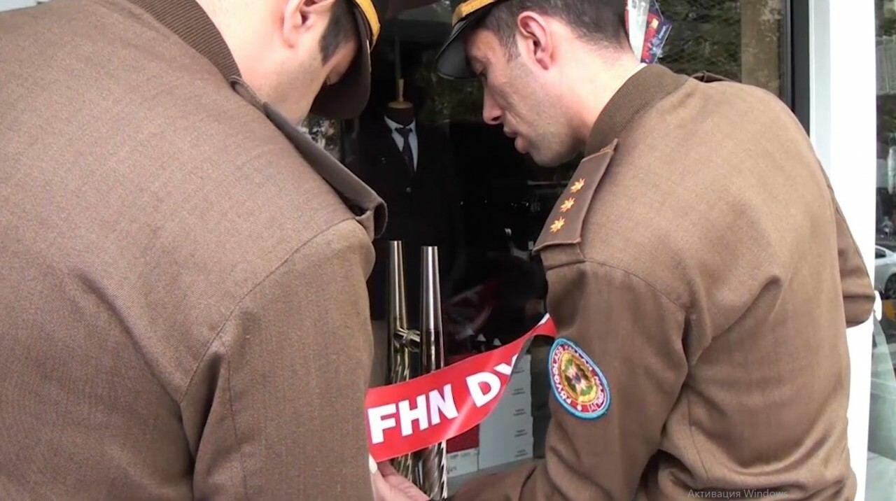 FHN-in Dövlət Yanğın Nəzarəti Xidməti yanğın təhlükəli obyektin fəaliyyətini dayandırıb