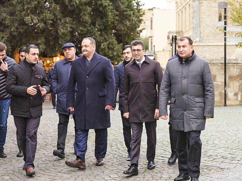 Глава Дагестана посетил Ичеришехер в Баку