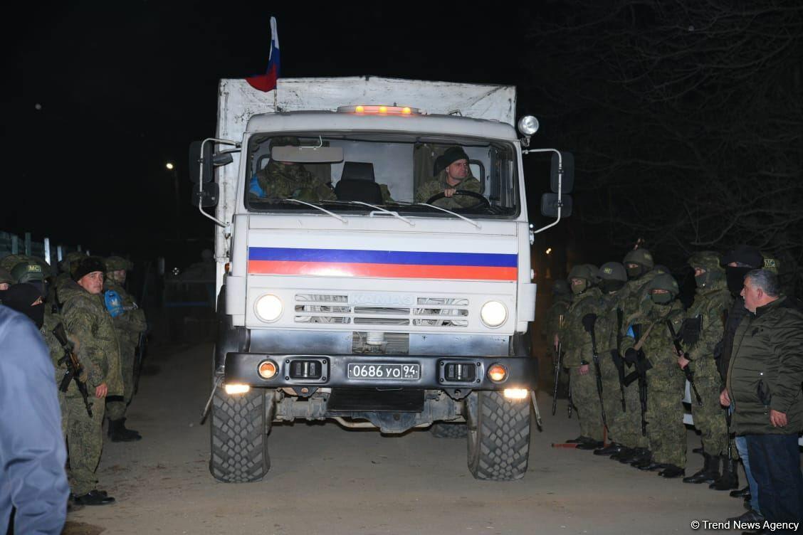 Laçın yolundan növbəti dəfə sülhməramlılara aid təminat avtomobilləri keçib