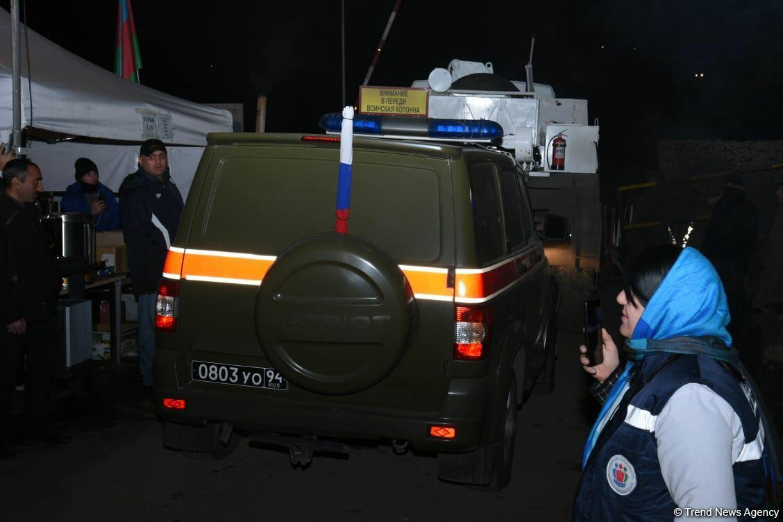 Laçın yolundan növbəti dəfə sülhməramlılara aid təminat avtomobilləri keçib