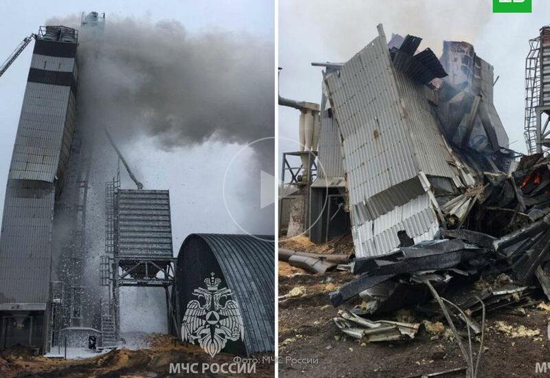 Сильный пожар в России