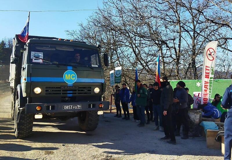 Sülhməramlılara aid daha bir neçə avtomobil Laçın yolundan maneəsiz keçib