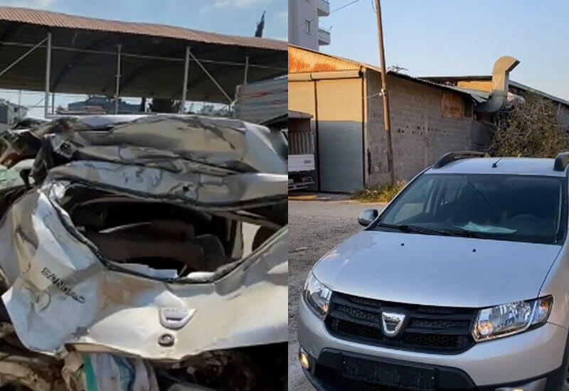 Tamamilə əzilmiş avtomobili elə düzəltdi ki, yenidən seçilmir