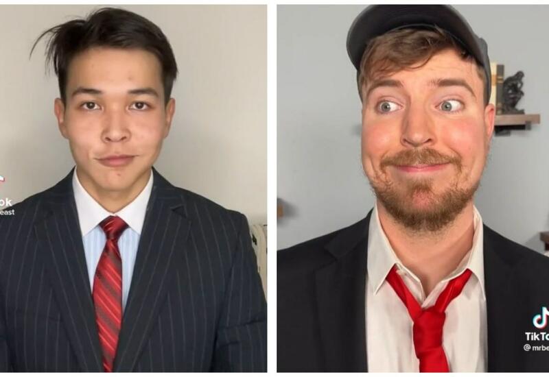Популярный американский блогер MrBeast снял ролик с кыргызстанским тиктокером