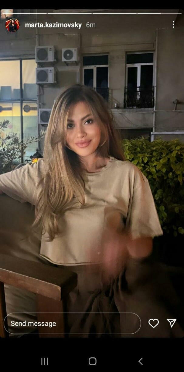 Aygün Kazımovanın qızından yeni paylaşımlar