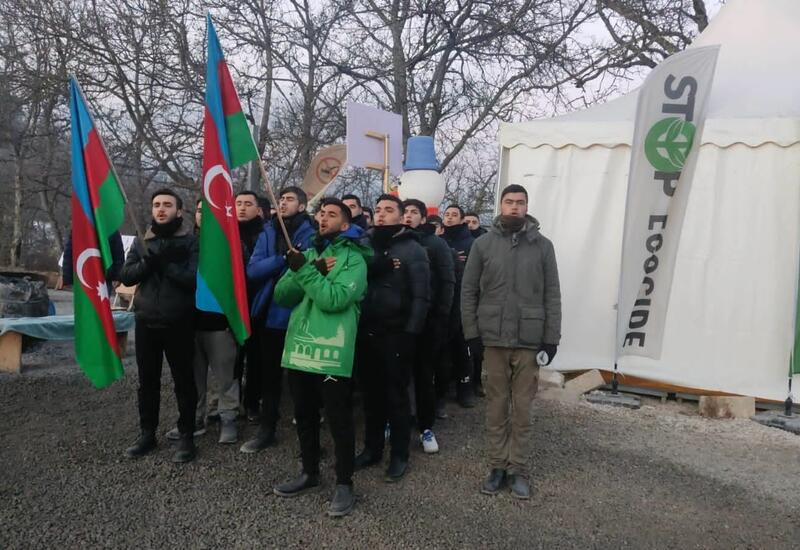 Мирная акция протеста на Лачинской дороге продолжается 44-й день