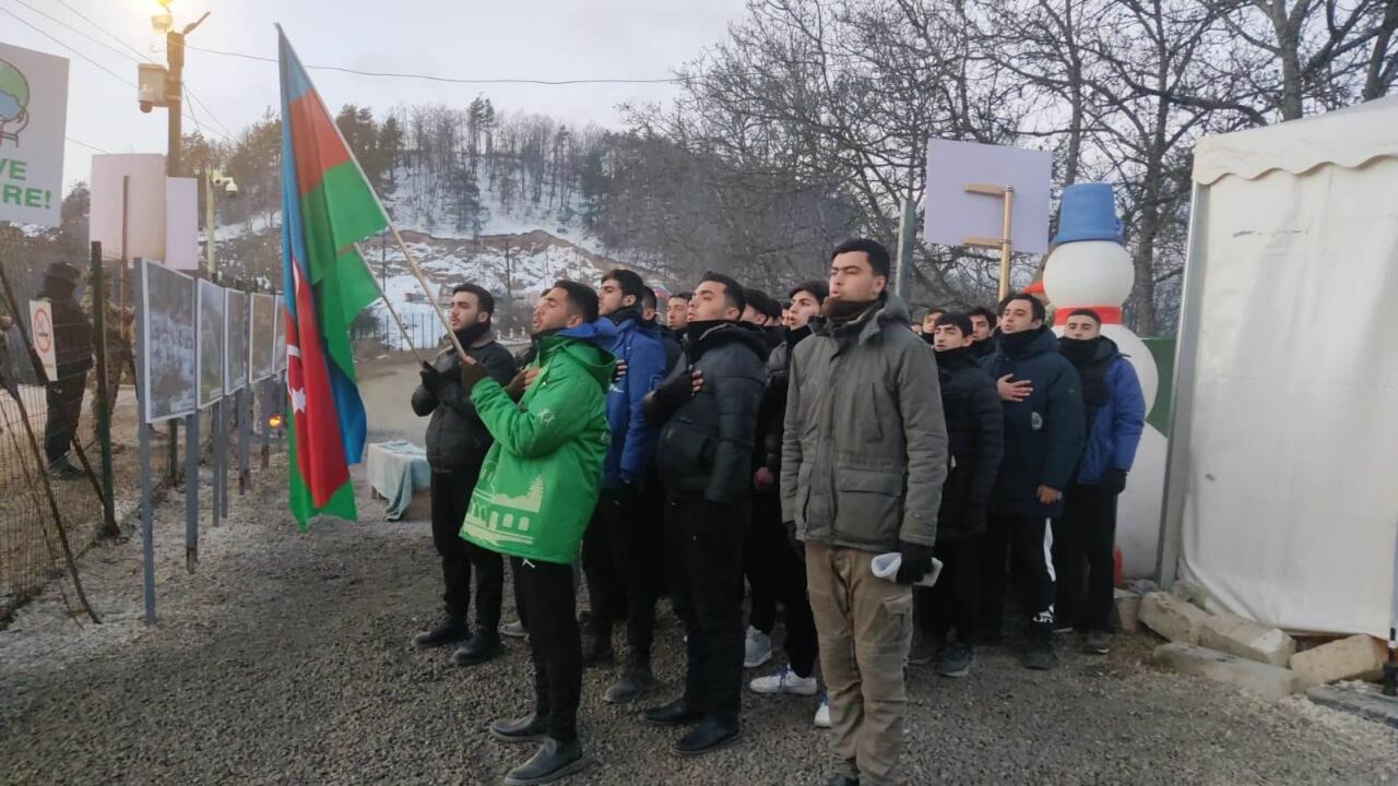 Мирная акция протеста на Лачинской дороге продолжается 44-й день