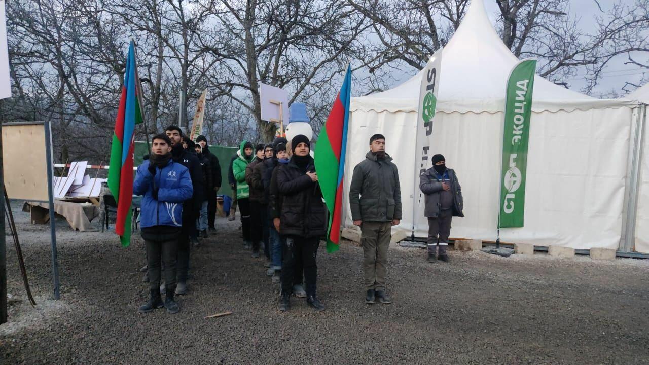 Мирная акция протеста на Лачинской дороге продолжается 44-й день