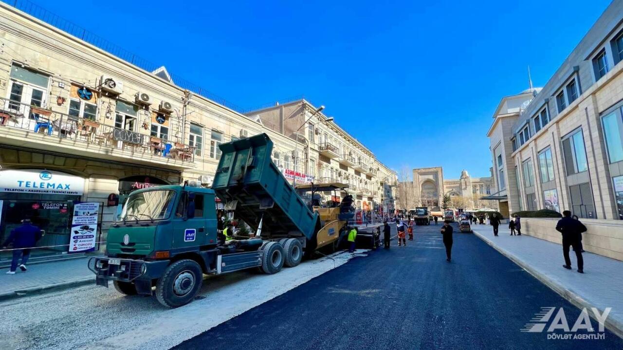 На этой улице Баку ограничено движение транспорта