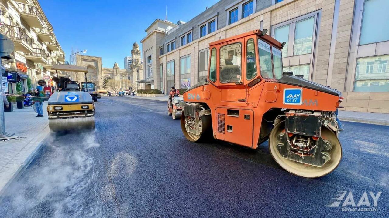 На этой улице Баку ограничено движение транспорта